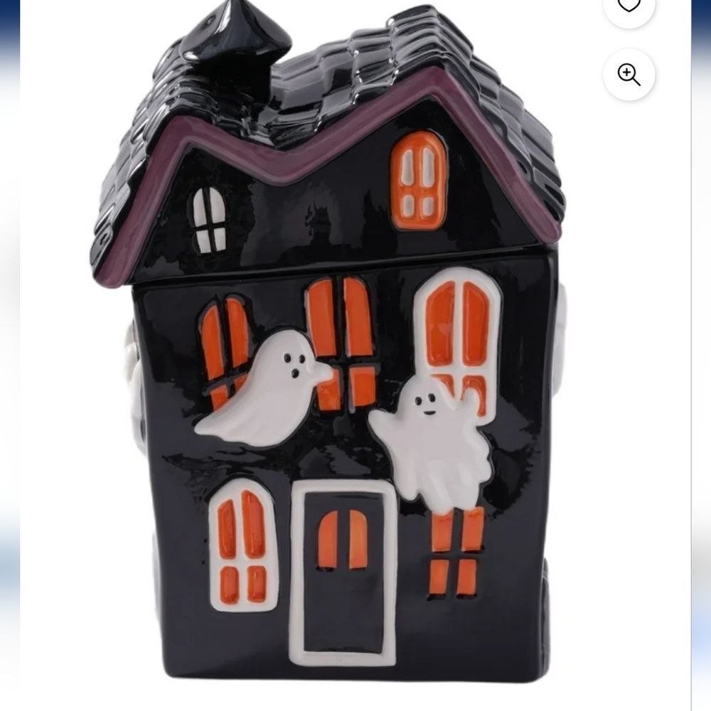Haunted HouseβCookie Jar - Black and Orange